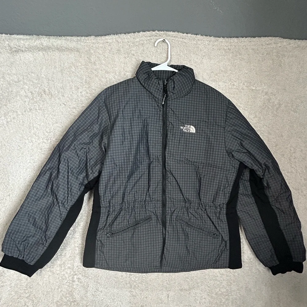 The North Face Full Zip Mens XL RN 61661 CA 30516 Gray Nylon Poly Jacket